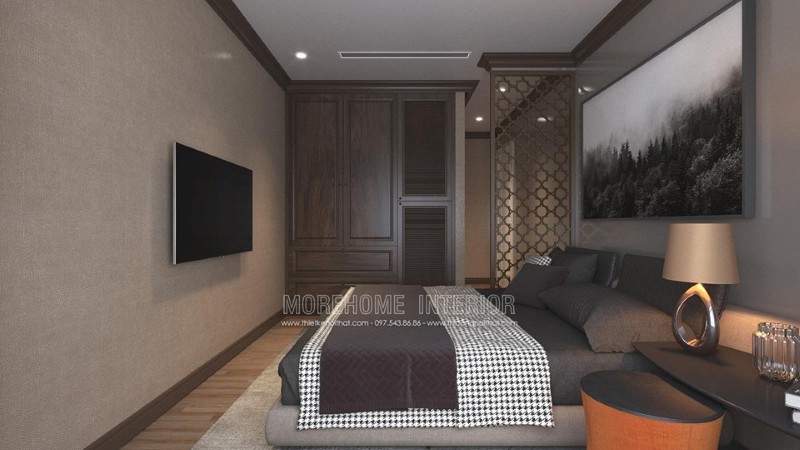 Thiết kế nội thất phòng ngủ chung cư sang trọng và ấn tượng