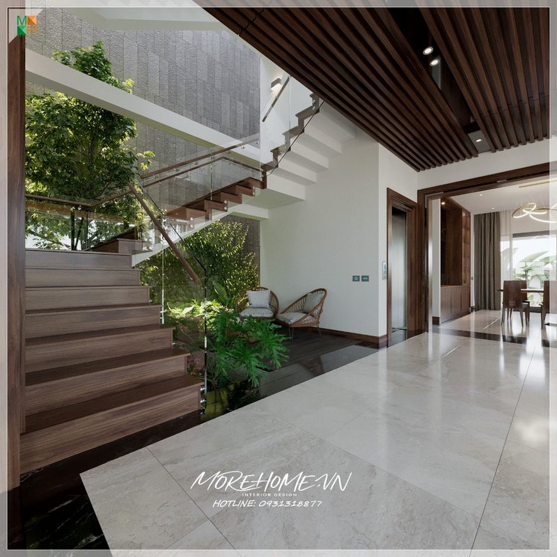 Thiết kế nội thất hỗ trợ tốt cho quá trình sử dụng hằng ngày của gia chủ và tính thẩm mỹ cao
